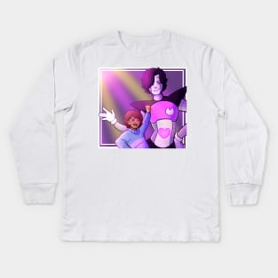 Undertale Frisk and Mettaton Kids Long Sleeve T-Shirt